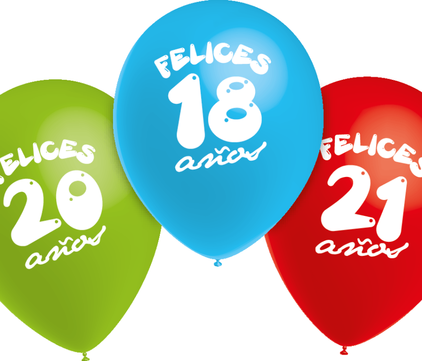 GLOBOS CELEBRACIONES CUMPLEAÑOS