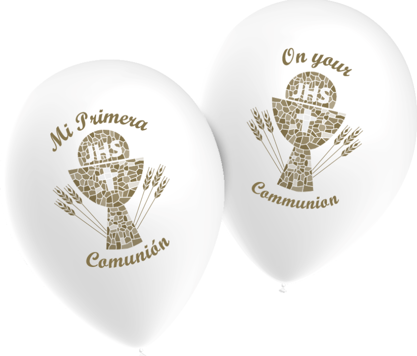 GLOBOS PRIMERA COMUNION