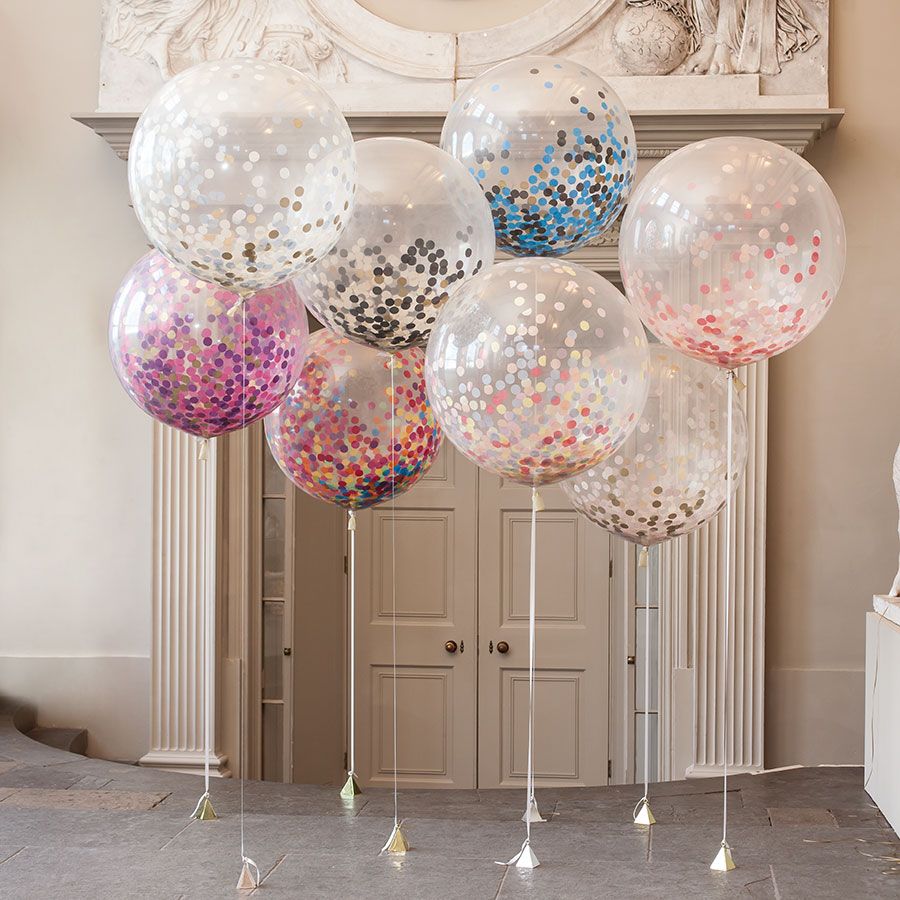 DECORACIÓN CON GLOBOS CONFETI